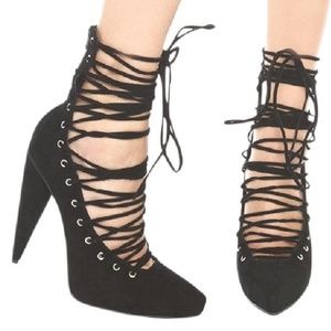 Jeffrey Campbell lace up heels
